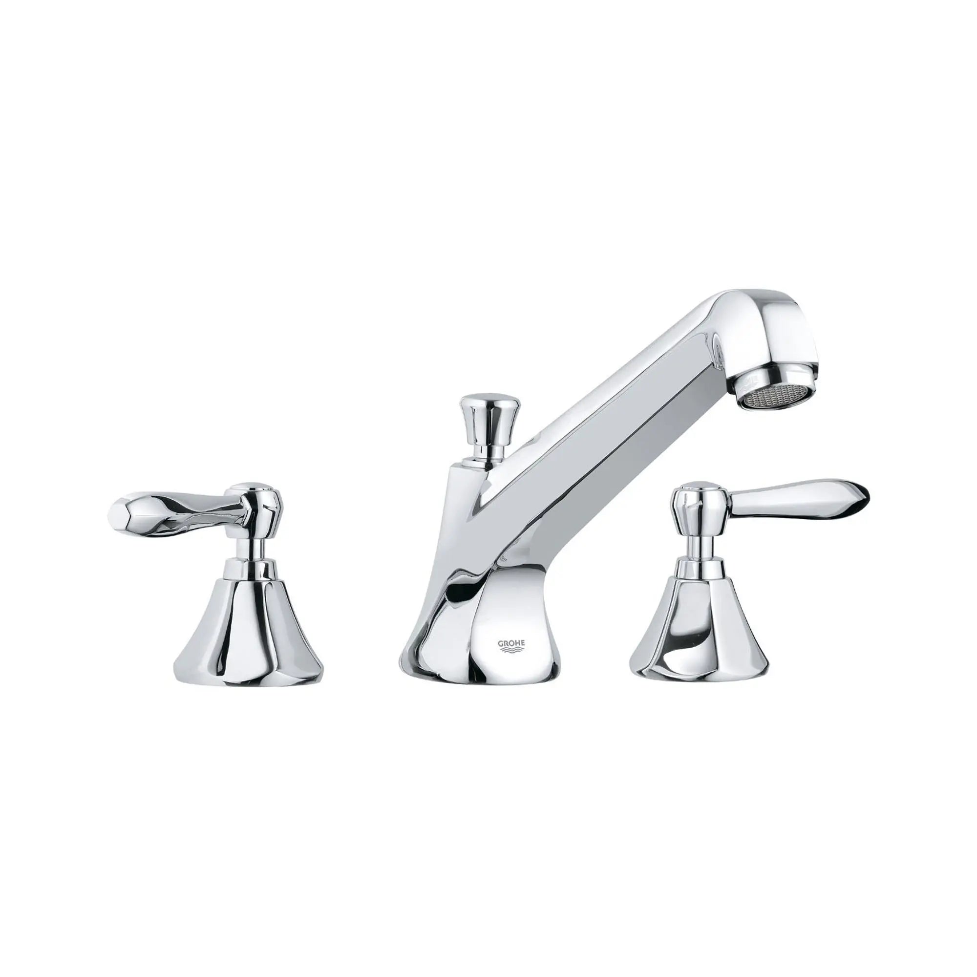 Three-hole bath combination 1/2" // CHROME STARLIGHT GROHE // 163829_Somerset-Roman-Tub-Filler-in-Chrome-Silo-1_0_CDNwebp.webp
