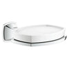 [40628000] Ceramic Soap Dish with Holder - GROHE StarLight Chrome