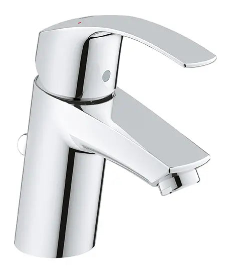 Eurosmart Robinet monotrou pour salle de bain, à poignée simple, taille P, 4,5 L/min (1,2 gpm) // CHROME STARLIGHT GROHE // 163890_3264200A_0_CDNwebp.webp