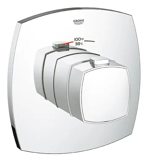 GrohFlex Grandera Garniture de valve thermostatique pour douche personnalisée avec module de contrôle // CHROME STARLIGHT GROHE // 163895_19940000_0_CDNwebp.webp