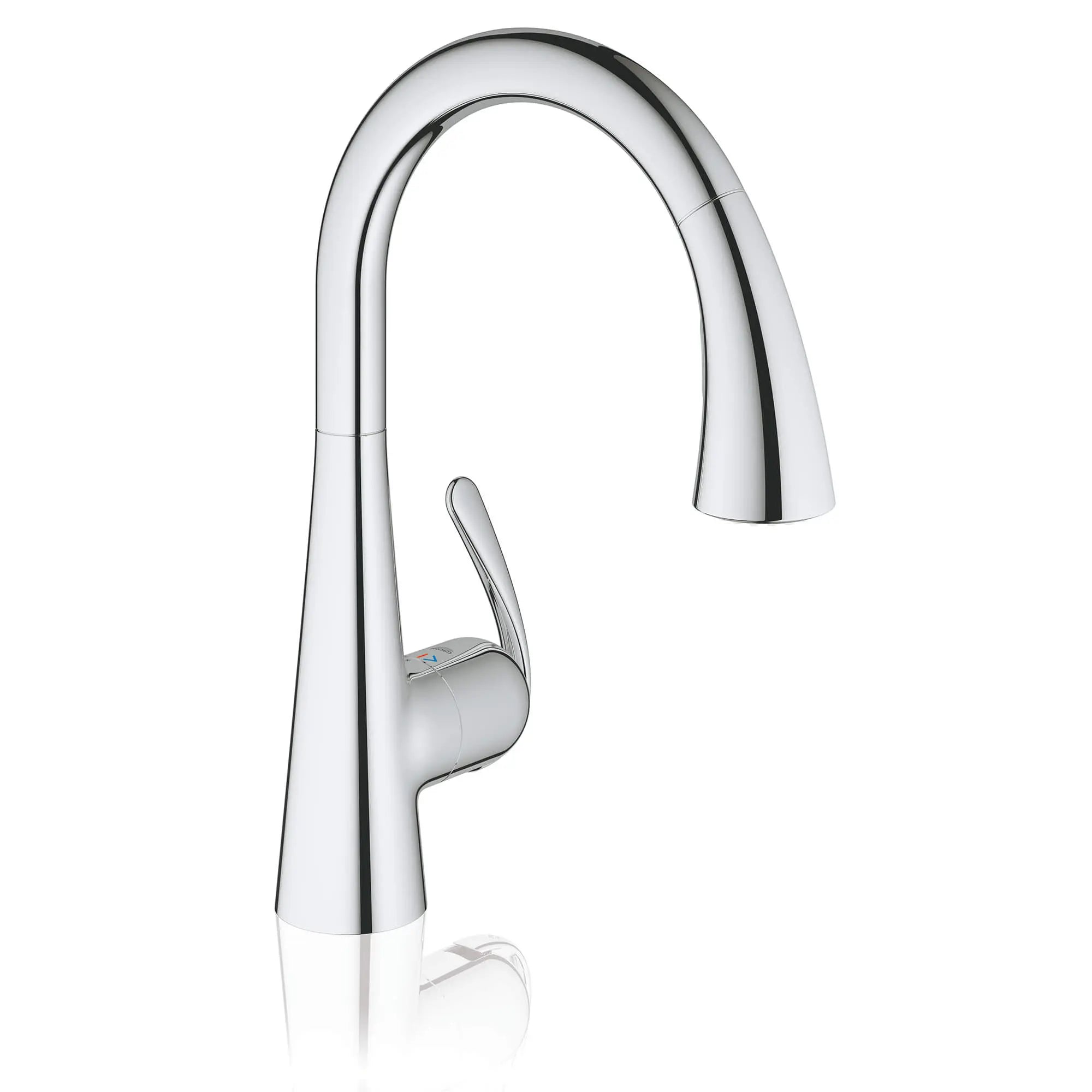 Ladylux³ Café Robinet à douchette rétractable double jet pour évier principal // SUPERACIER INFINITYFINISH // 1638_32298dc1-single-handle-kitchen-faucet-enviro-1_0_CDNwebp.webp