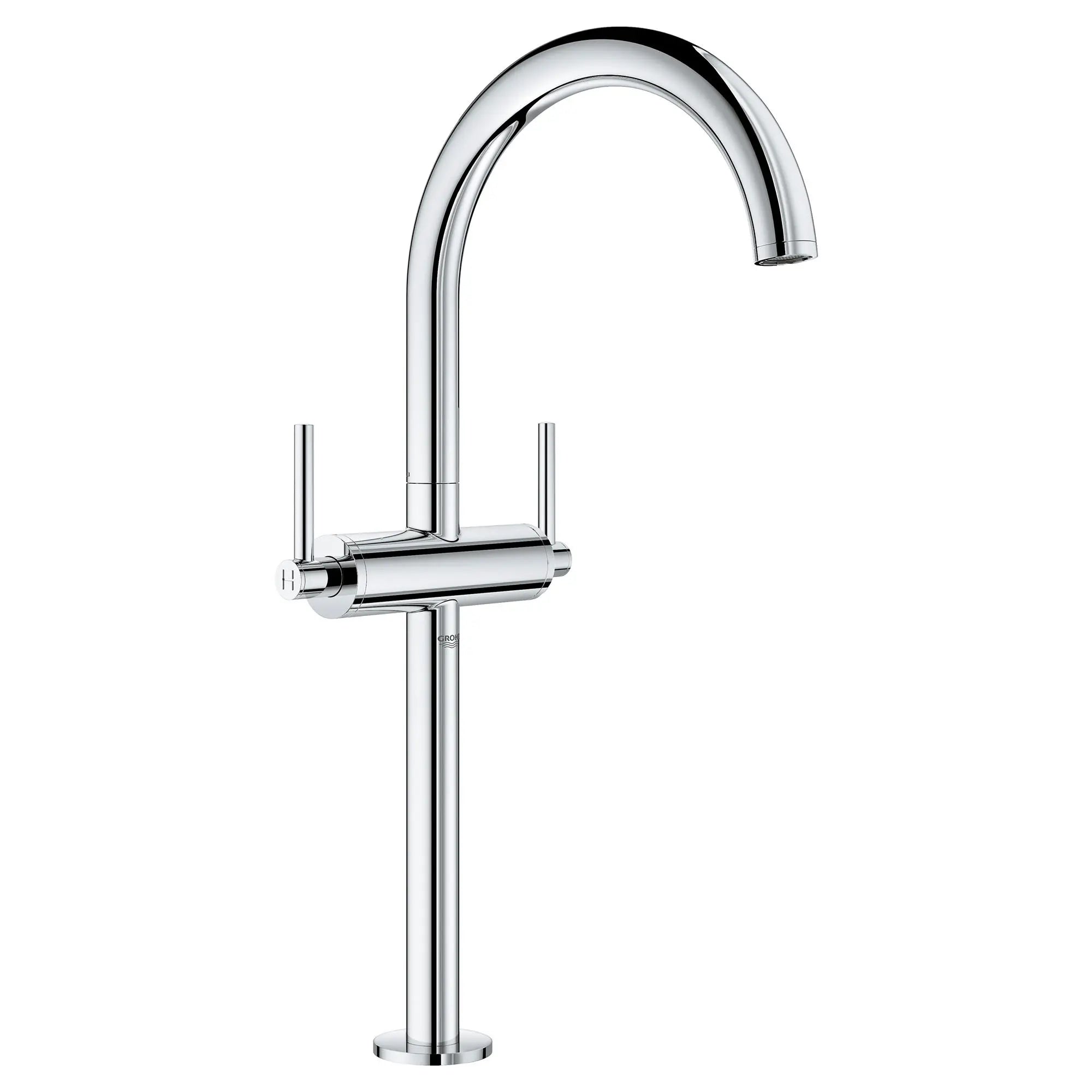 Robinet monotrou pour vasque // CHROME STARLIGHT GROHE // 163964_21046003-Atrio-Single-Handle-Vessel-Bathroom-Faucet-XL-Size-in-Chrome-Silo-1_0_CDNwebp.webp
