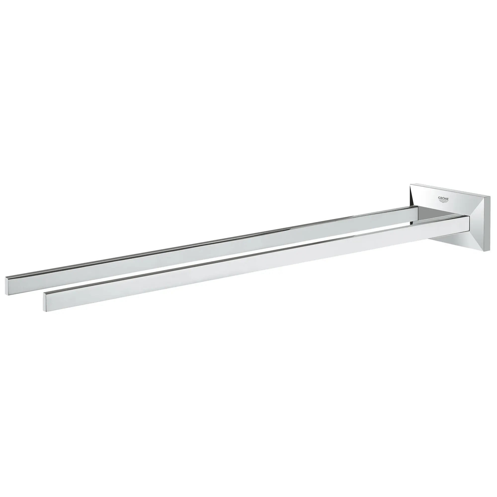 Allure Brilliant Porte-serviettes à deux branches de 17 po // CHROME STARLIGHT GROHE // 163974_40496000_1_0_CDNwebp.webp