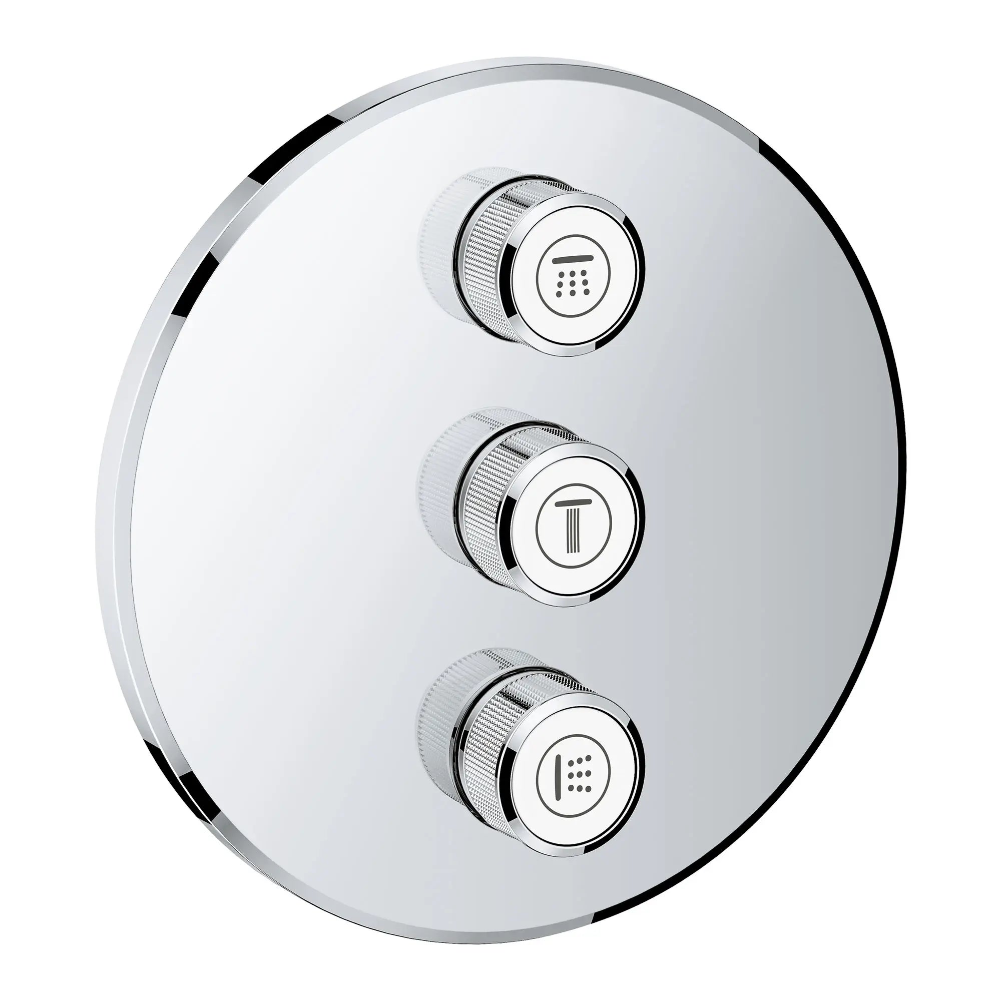 GrohTherm SmartControl Garniture de soupape de commande de débit triple // CHROME STARLIGHT GROHE // 163978_29122000_0_CDNwebp.webp