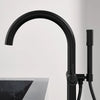 [243682430] Single-Handle Freestanding Tub Faucet with 1.75 GPM (6.6 L/min) Hand Shower - Matte Black