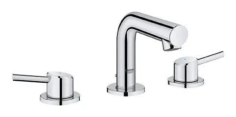 Robinet de salle de bain, 8 po, à deux poignées, taille P, 4,5 L/min (1,2 gpm) // CHROME STARLIGHT GROHE // 164016_20572001_0_CDNwebp.webp