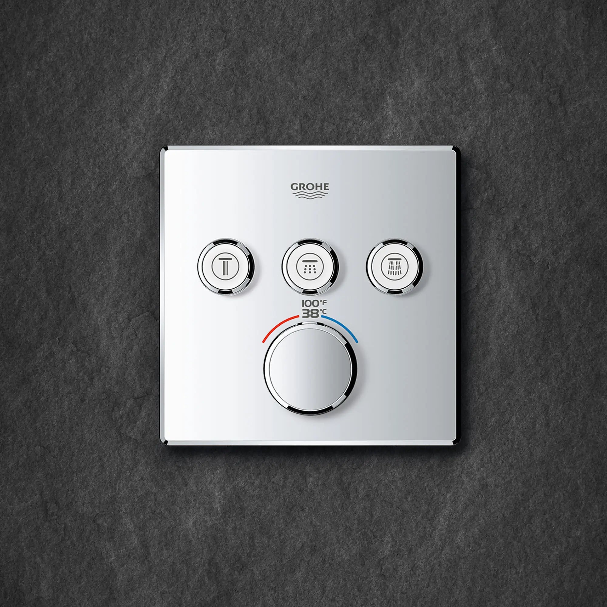 GrohTherm SmartControl Garniture de valve thermostatique à fonction triple // CHROME STARLIGHT GROHE // 164028_ZZH_29142000_015_01_0_CDNwebp.webp