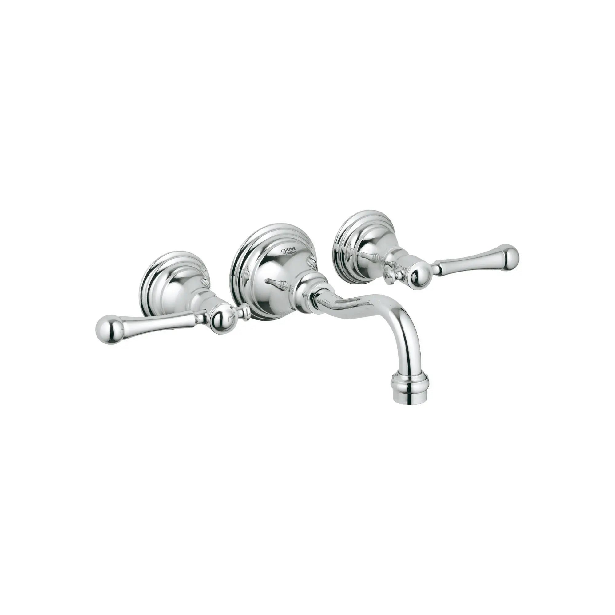 Robinetterie 3-trous pour lavabo // CHROME STARLIGHT GROHE // 164037_20135000-Bridgeford-2-Handle-Wall-Mount-Vessel-Bathroom-Faucet-15-GPM-in-Chrome-Silo-1_0_CDNwebp.webp