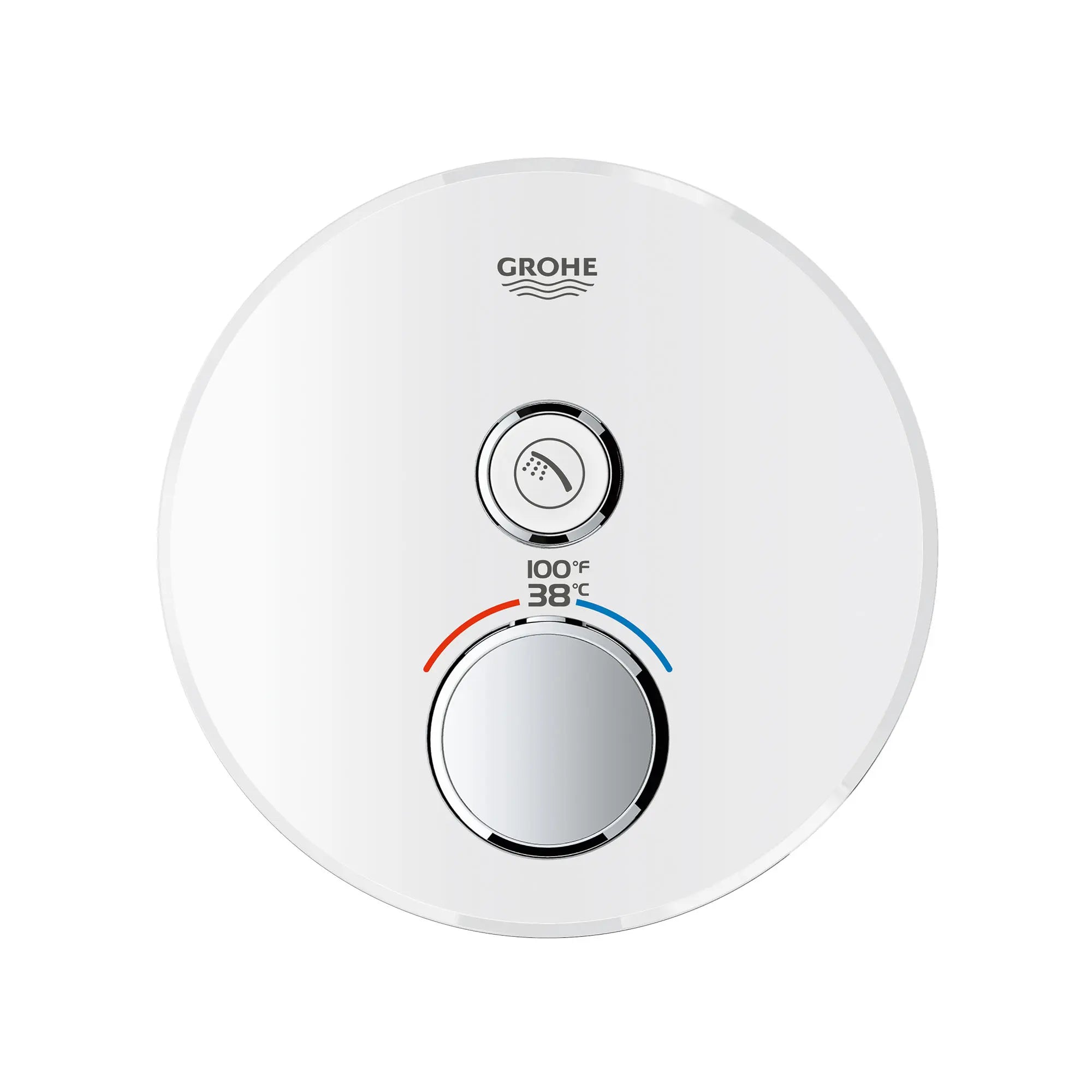 GrohTherm SmartControl Garniture de valve thermostatique à fonction double // BLANC LUNAIRE // 164062_29159LS0_1_0_CDNwebp.webp