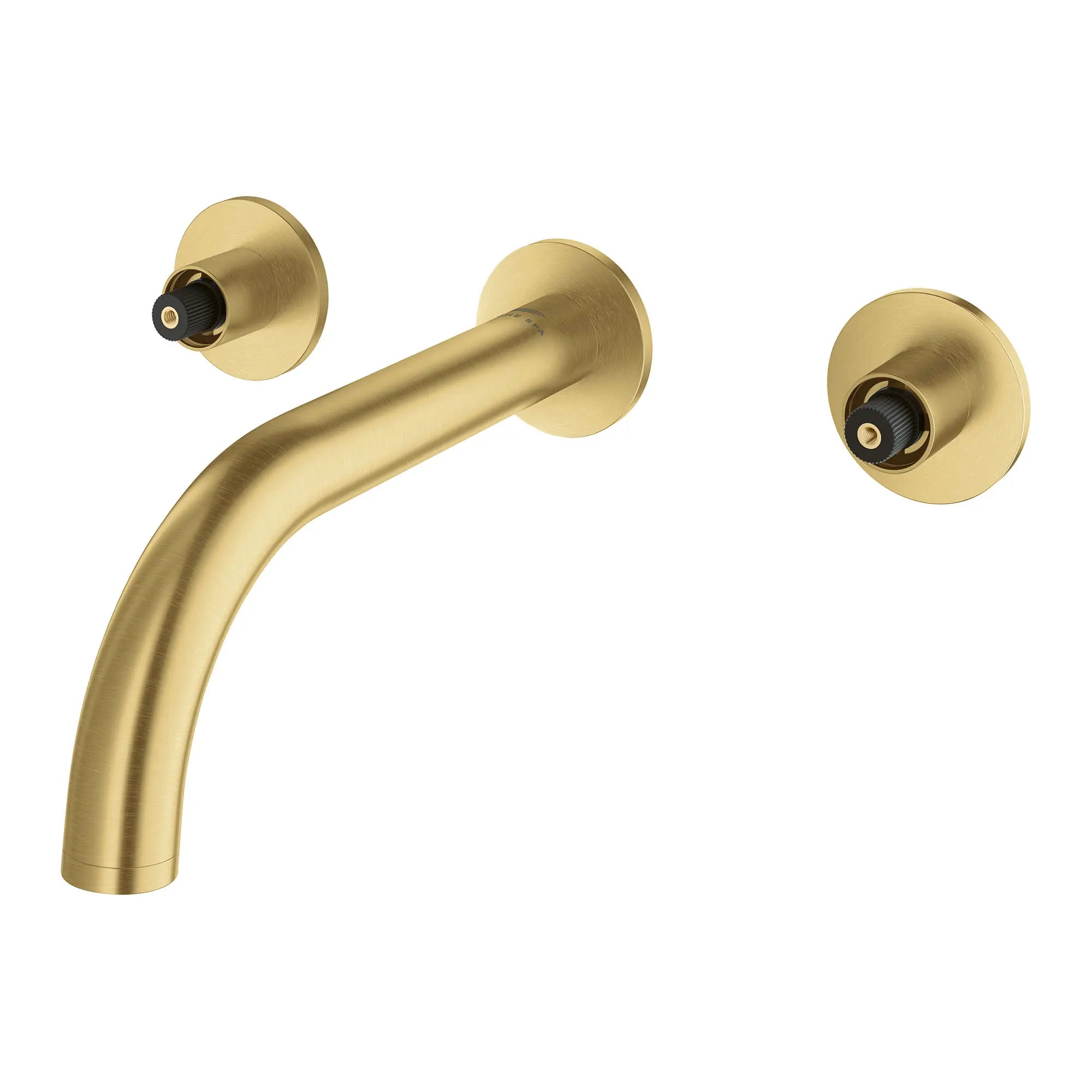 Robinet mural atrio à 2 poignées, 4,5 L/min (1,2 gpm) // AUBE FRAÎCHE BROSSÉ // 164089_Atrio_SiloLeft_20663GN0_0001_Feb2023_0_CDNwebp.webp