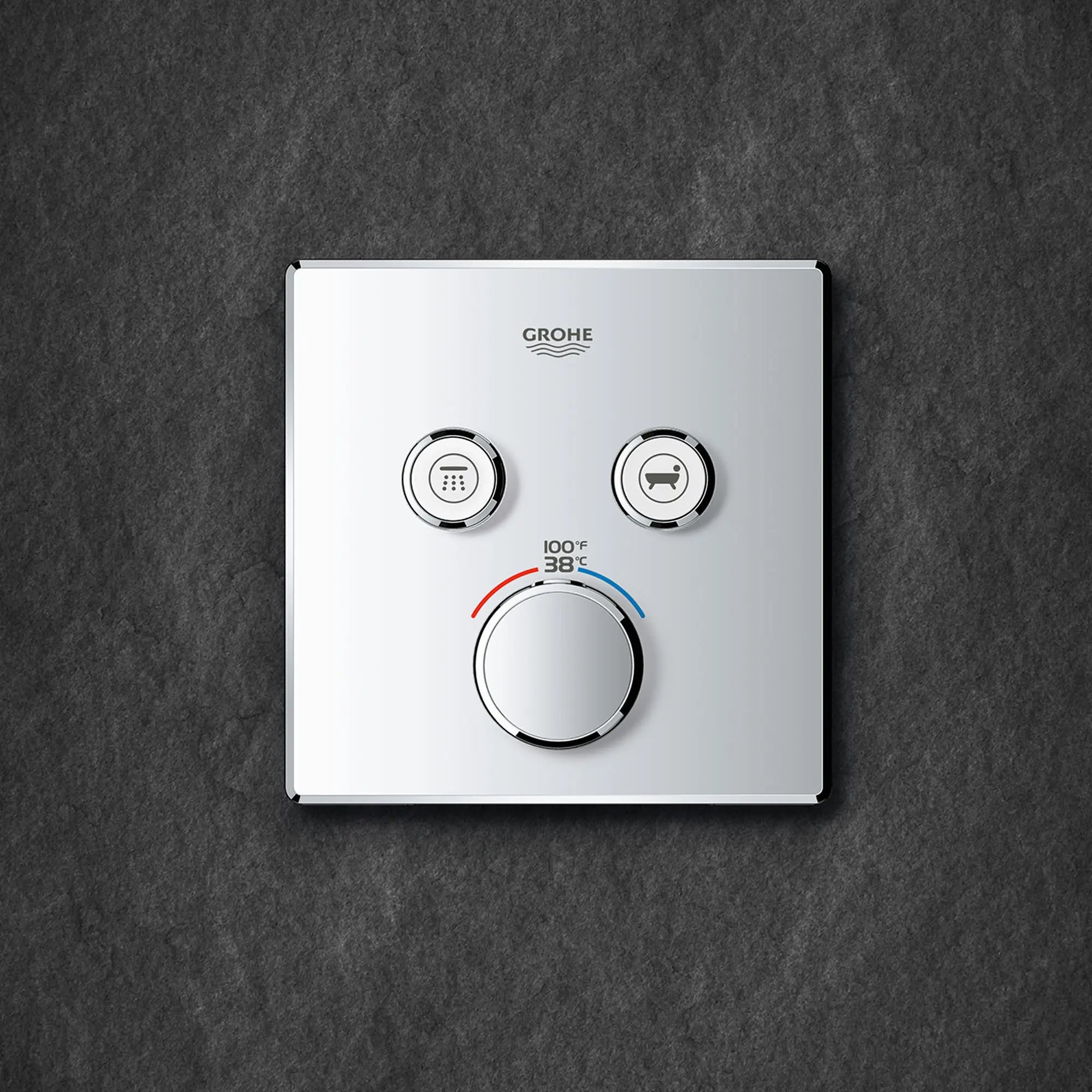 GrohTherm SmartControl Garniture de valve thermostatique à fonction double // CHROME STARLIGHT GROHE // 164119_ZZH_29141000_003_01_0_CDNwebp.webp