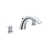[25071000] 3-Hole 2-Handle Deck Mount Roman Tub Faucet - GROHE StarLight Chrome
