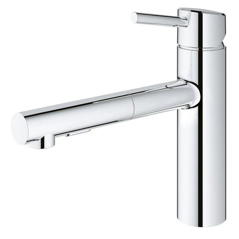 Robinet de cuisine rétractable à poignée simple et double jet 5,7 L/min (1,5 gpm) - Chrome StarLight GROHE