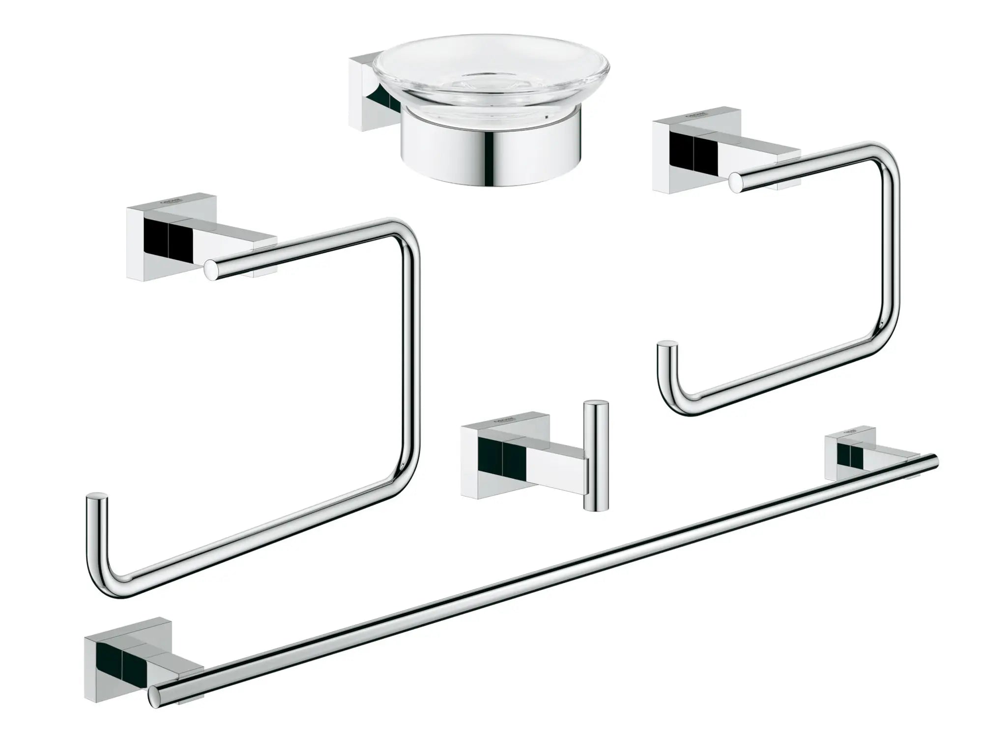 Ensemble d'accessoires 5 en 1 // CHROME STARLIGHT GROHE // 164160_40758001_0_CDNwebp.webp