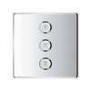 [29127000] Triple Volume Control Trim - GROHE StarLight Chrome
