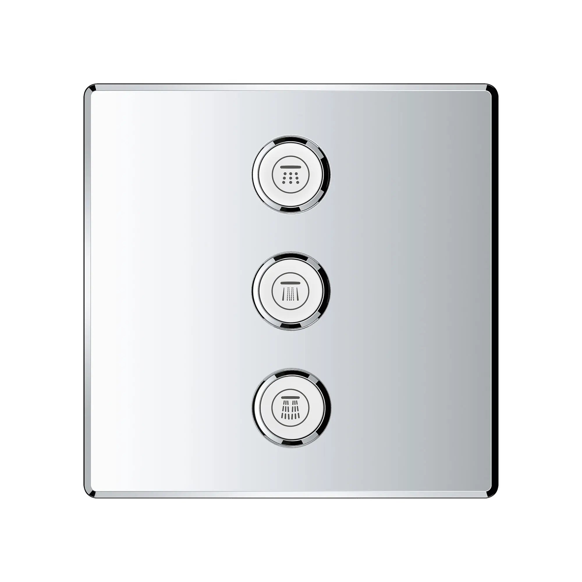 GrohTherm SmartControl Garniture de soupape de commande de débit triple // CHROME STARLIGHT GROHE // 164163_29127000_1_0_CDNwebp.webp