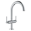 [21146000] Single Hole Two-Handle L-Size Bathroom Faucet, 1.2 GPM (4.5 L/min) - GROHE StarLight Chrome