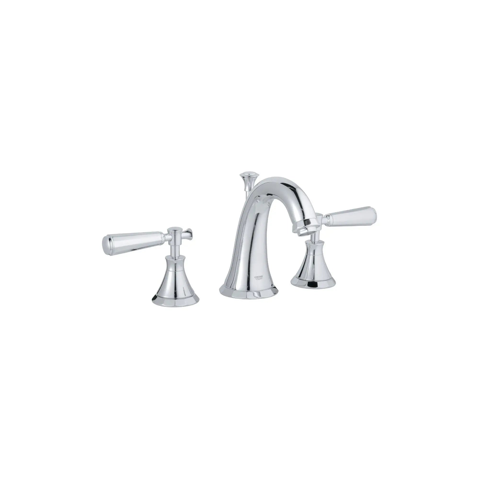 Robinetterie 3-trous pour lavabo // CHROME STARLIGHT GROHE // 164255_20124000-Kensington-8-in-Widespread-2-Handle-Bathrrom-Faucet-15-GPM-in-Chrome-Silo-1_0_CDNwebp.webp