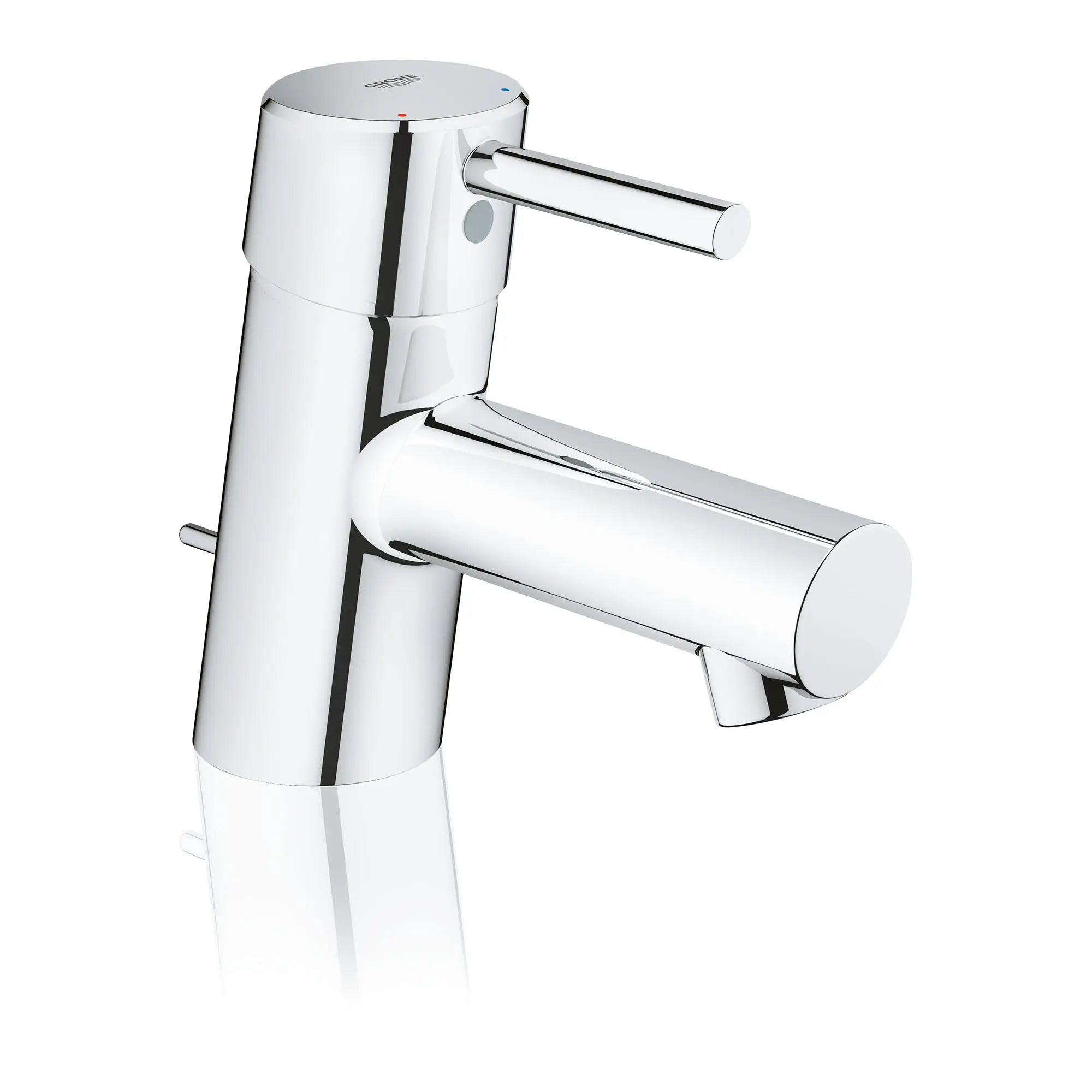 Robinet monotrou à poignée simple pour salle de bain 4,5 L/min (1,2 gpm), taille TP  // CHROME STARLIGHT GROHE // 164271_34702001_4_0_CDNwebp.webp