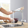 [30300000] Minta Single-Handle Pull-Out Kitchen Faucet Dual Spray 1.75 GPM (6.6 L/min) - GROHE StarLight Chrome