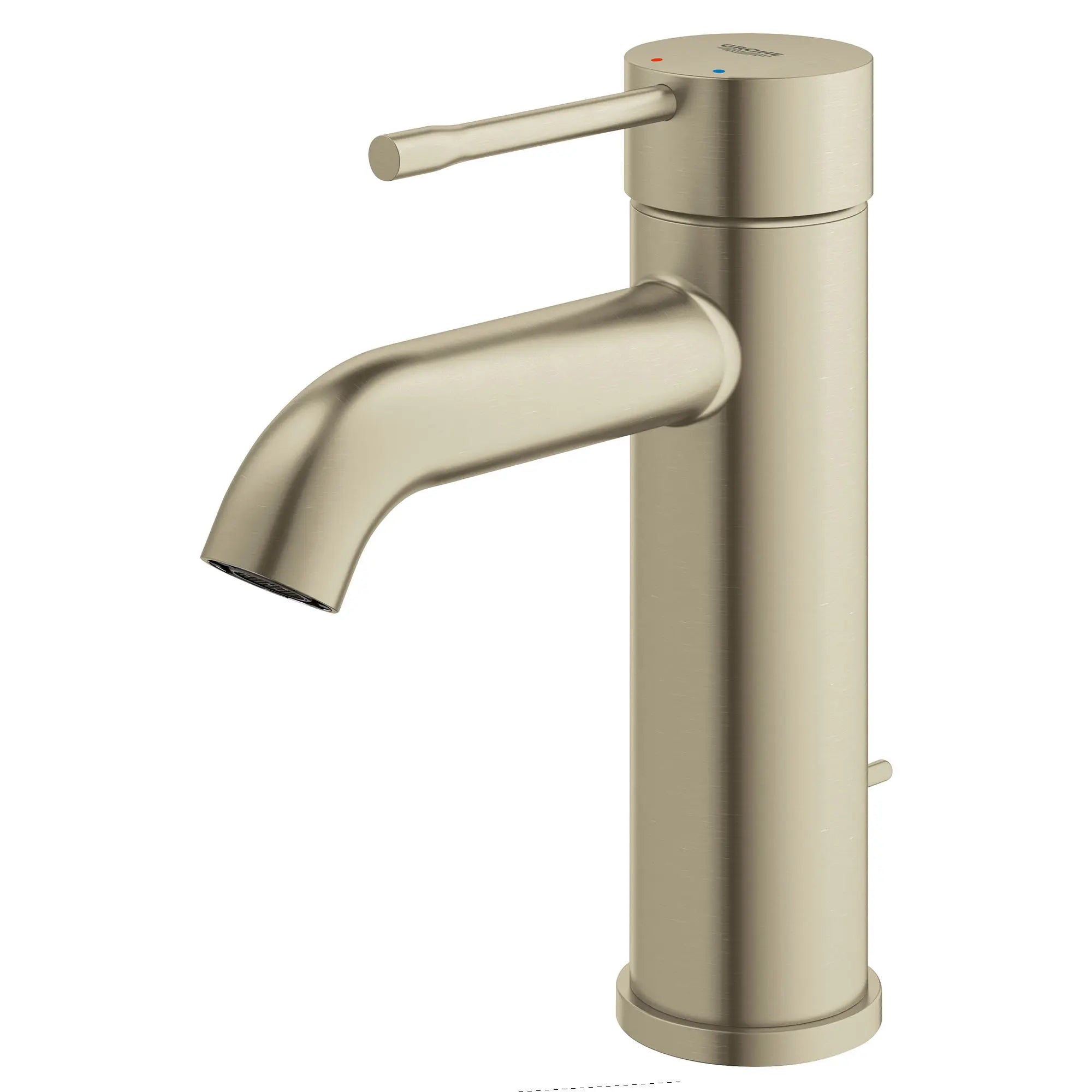 Robinet monotrou pour salle de bain, à poignée simple, taille P, 4,5 L/min (1,2 gpm) // NICKEL BROSSÉ INFINITYFINISH // 164277_23592ENA_005_01_1_CDNwebp.webp