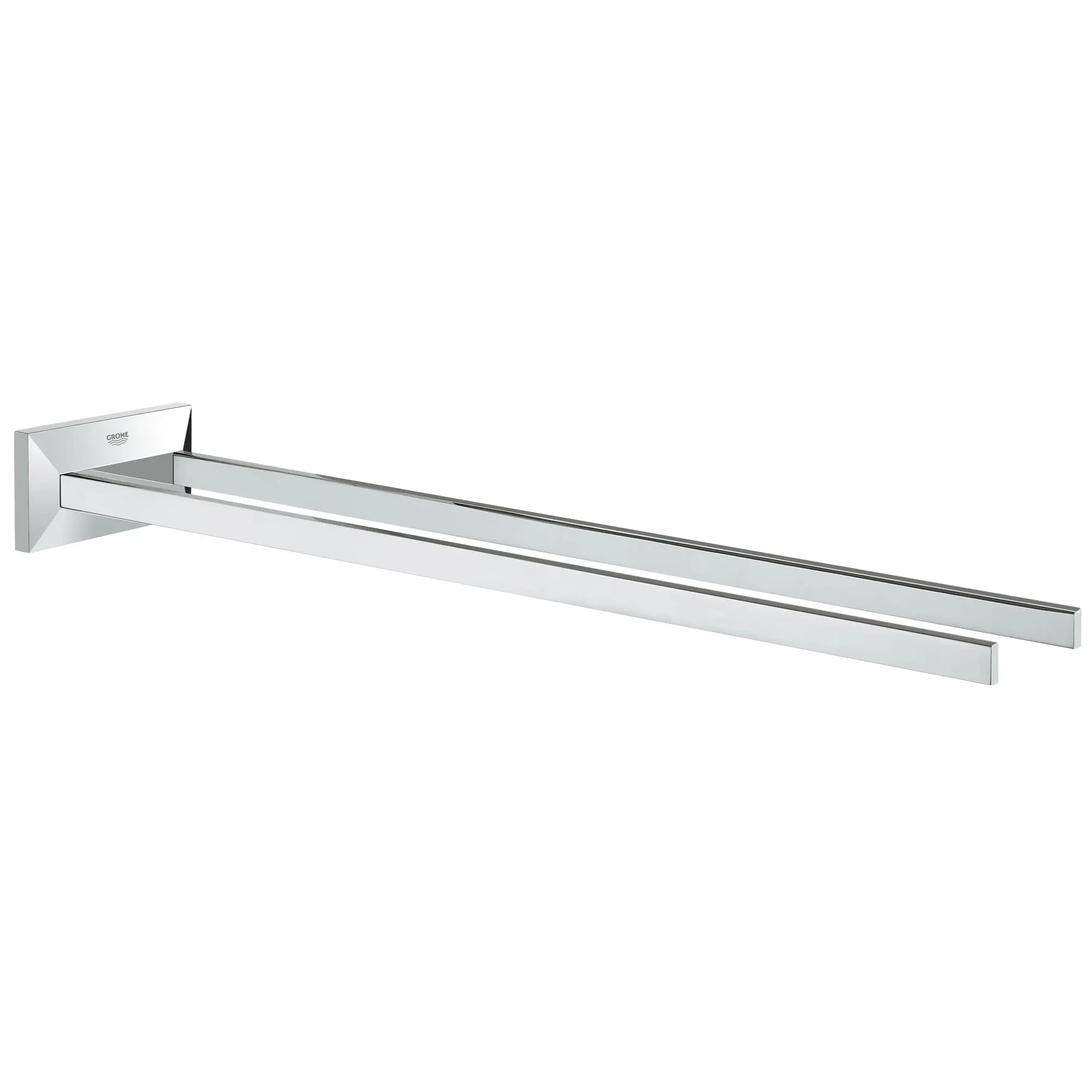 Allure Brilliant Porte-serviettes à deux branches de 17 po // CHROME STARLIGHT GROHE // 164283_40496000_0_CDNwebp.webp