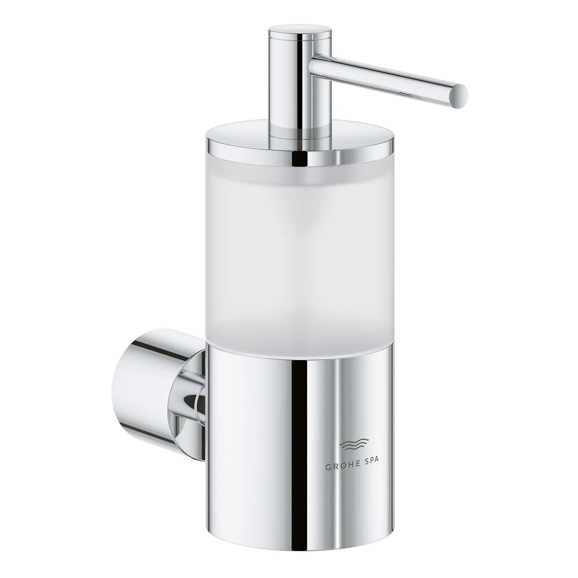 Pompe à savon sans support // CHROME STARLIGHT GROHE // 164302_Atrio_SiloRight_40886000_0002_Feb2023_0_CDNwebp.webp