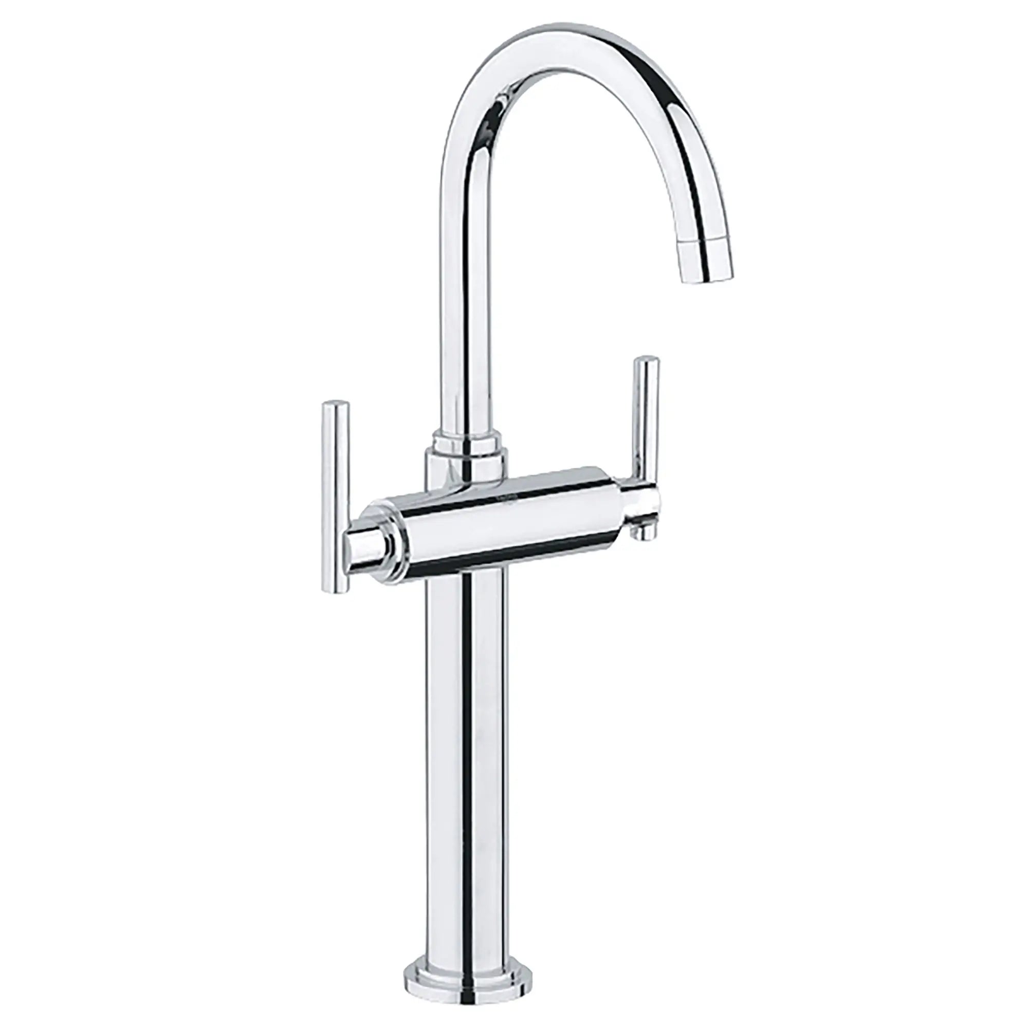 Robinet monotrou pour vasque // CHROME STARLIGHT GROHE // 164347_Atrio-2-Handle-Single-Hole-High-Arc-Vessel-Bathroom-Faucet-12-GPM-in-Chrome-Silo-1_0_CDNwebp.webp