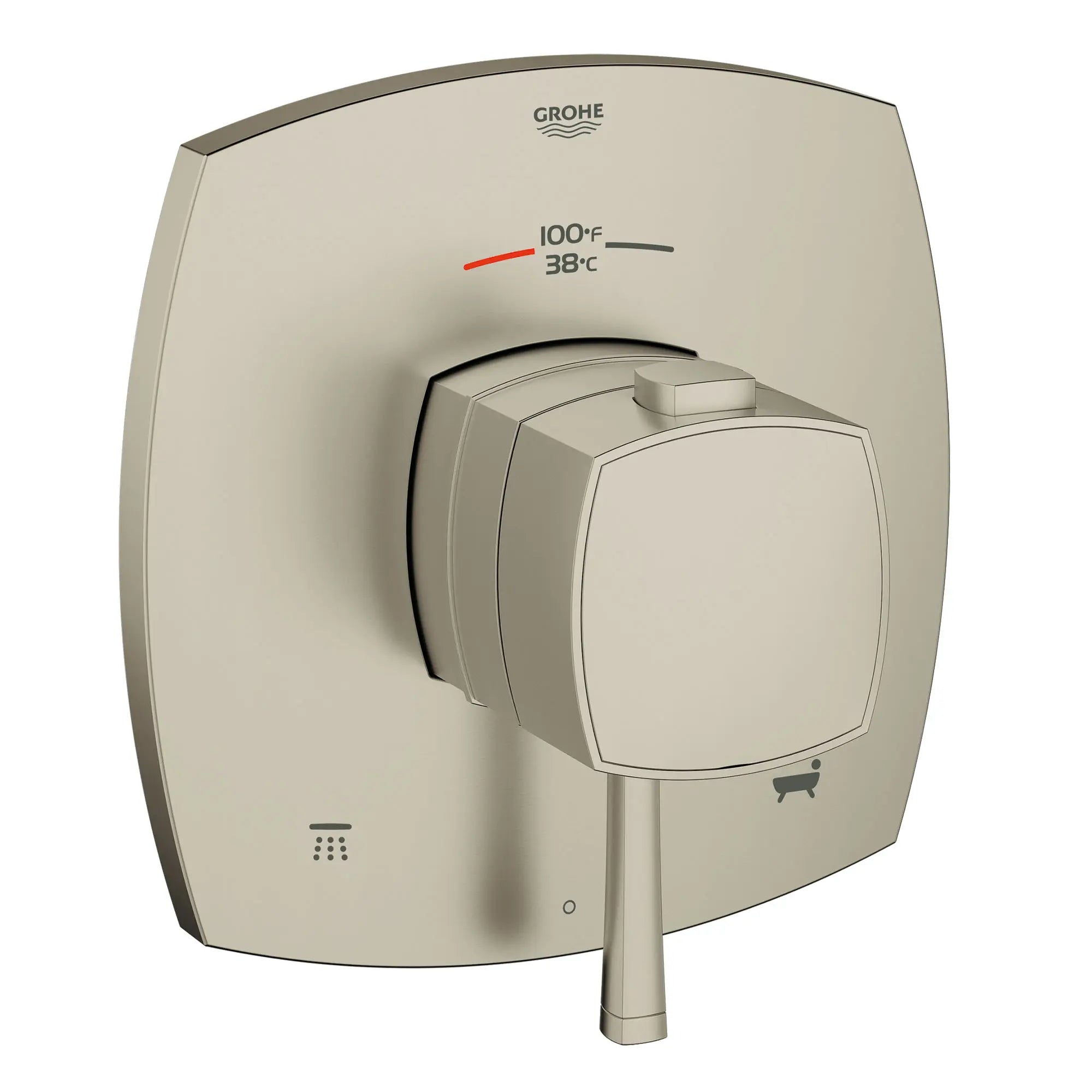 Dual function thermostatic trim with control module // NICKEL BROSSÉ INFINITYFINISH // 164366_19939EN0_0_CDNwebp.webp