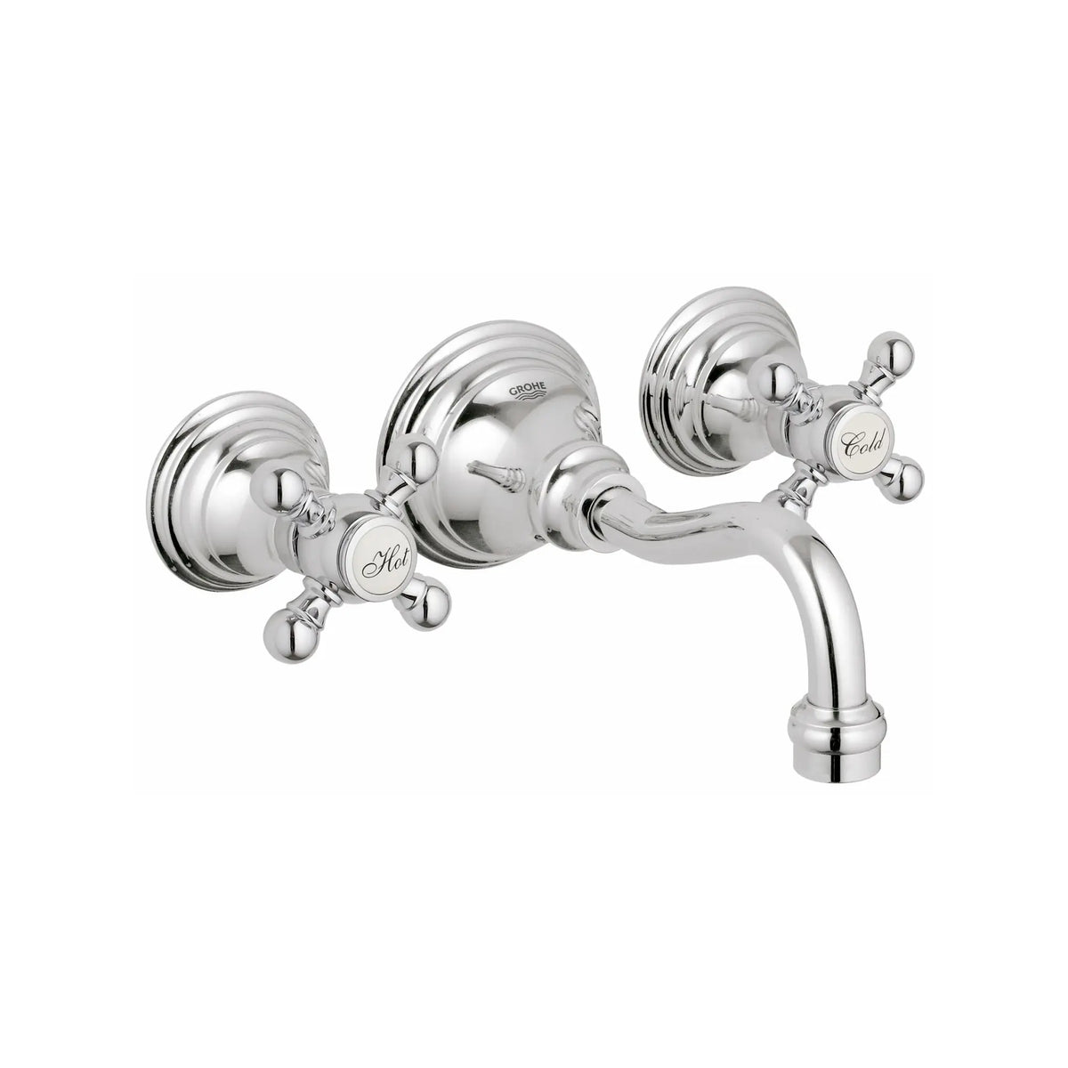 Robinetterie 3-trous pour lavabo // CHROME STARLIGHT GROHE // 164385_2013500A-Bridgeford-2-Handle-Wall-Mount-Vessel-Bathroom-Faucet-12-GPM-in-Chrome-Silo-1_0_CDNwebp.webp