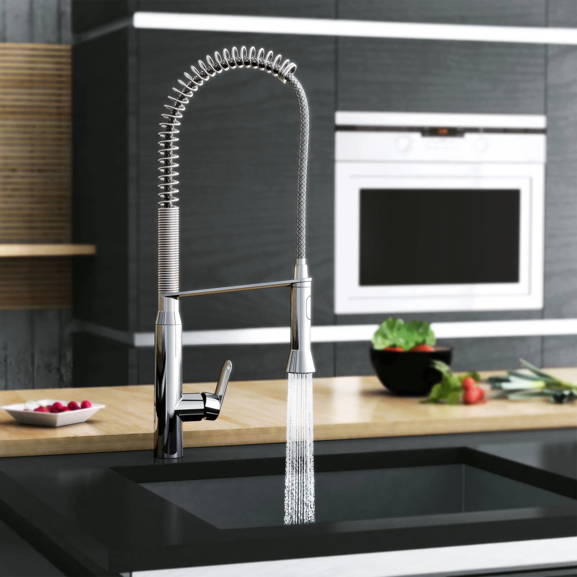Robinet de cuisine semi-pro à poignée simple et double jet 6,6 L/min (1,75 gpm) // CHROME STARLIGHT GROHE // 164389_B-32951000_1_0_CDNwebp.webp