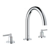 [25273000] 3-Hole 2-Handle Deck Mount Roman Tub Faucet - GROHE StarLight Chrome