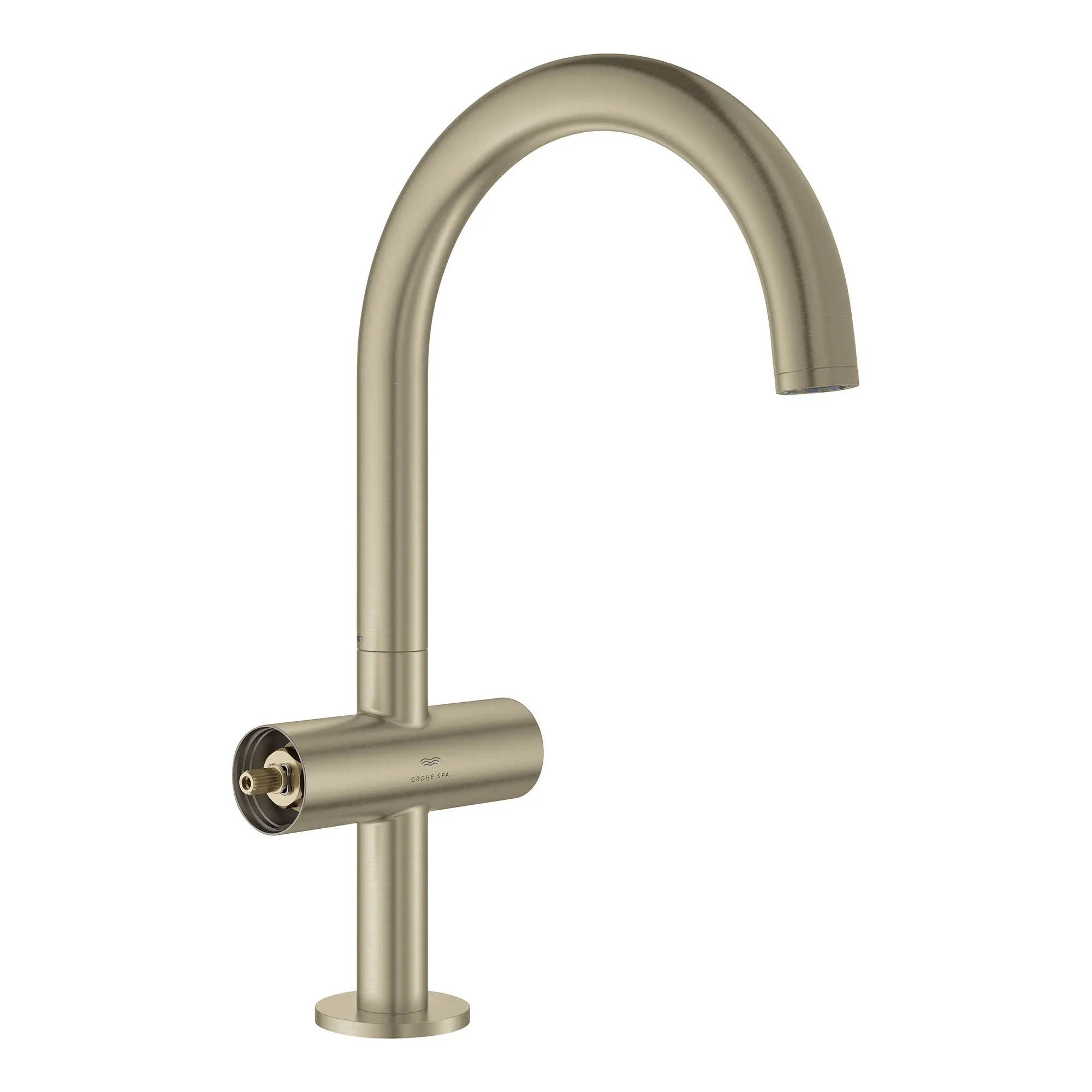 Grand robinet monotrou à deux poignées pour salle de bain 4,5 L/min (1,2 gpm)  // NICKEL BROSSÉ INFINITYFINISH // 164424_Atrio_SiloRight_21146EN0_003_Feb2023_0_CDNwebp.webp