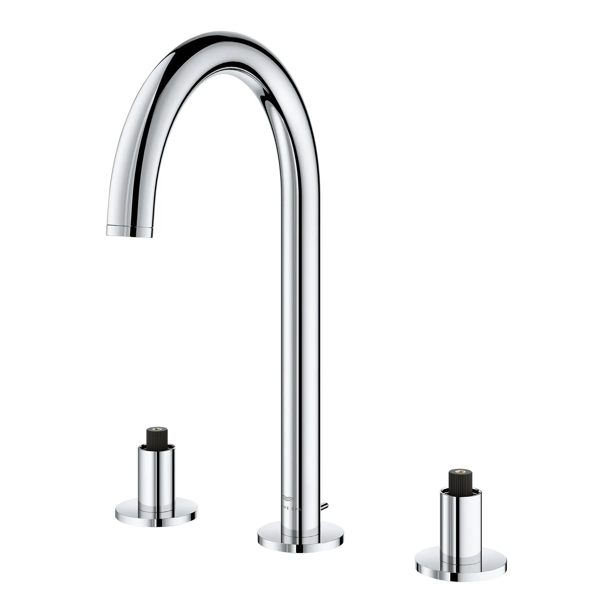 Robinet Moyen pour salle de bain, 8 po, 2 poignées, 4,5 L/min (1,2 gpm) // CHROME STARLIGHT GROHE // 164430_Atrio_SiloLeft_20659000_001_Feb2023_0_CDNwebp.webp