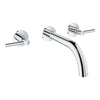 [20663000] Atrio 2-Handle Wall Mount Faucet, 1.2 GPM (4.5 L/min) - GROHE StarLight Chrome