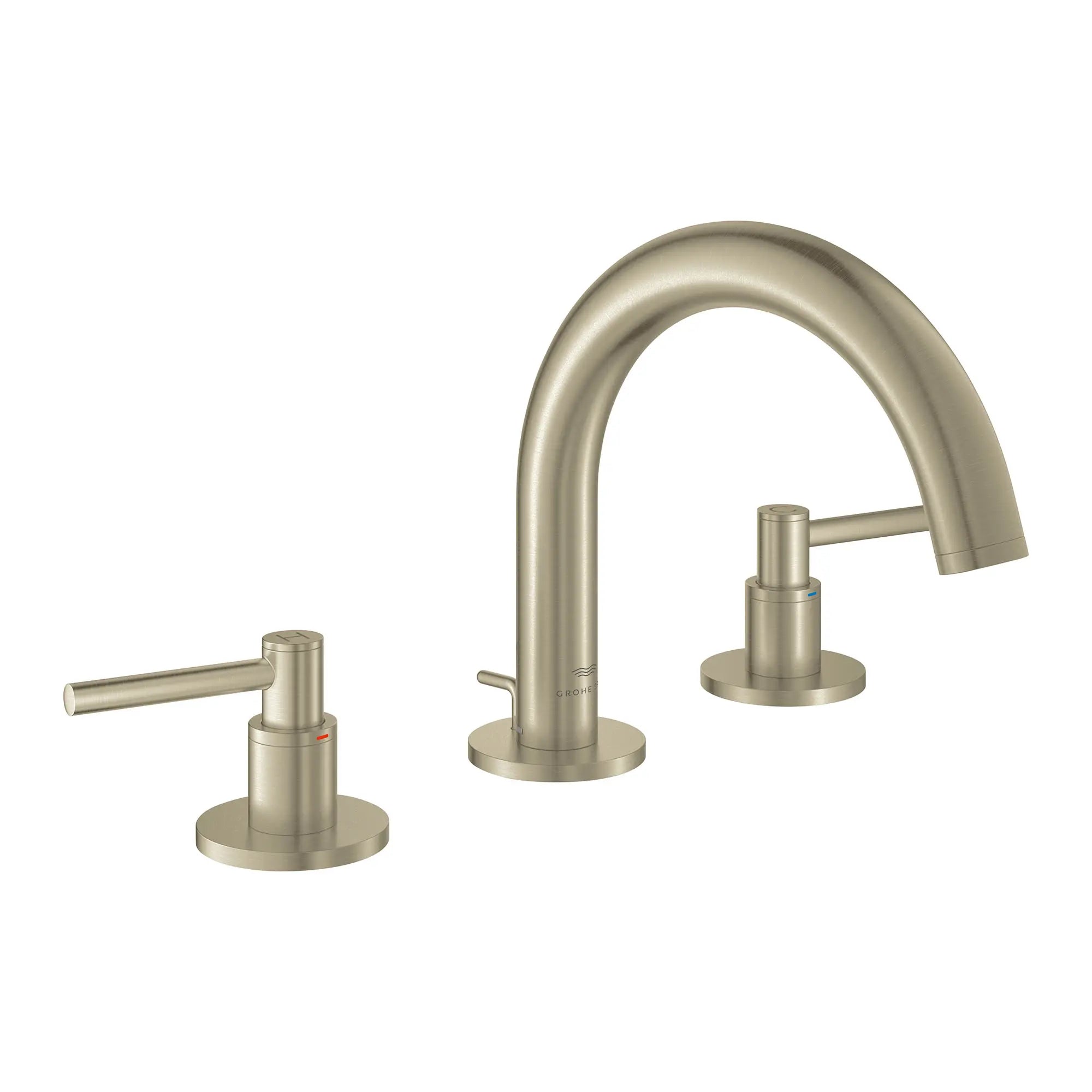 Petit robinet de salle de bain, 8 po, à deux poignée, 4,5 L/min (1,2 gpm) // NICKEL BROSSÉ INFINITYFINISH // 164447_Atrio_SiloRight_20660EN0_002_Feb2023_0_CDNwebp.webp