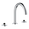 [25273000] 3-Hole 2-Handle Deck Mount Roman Tub Faucet - GROHE StarLight Chrome