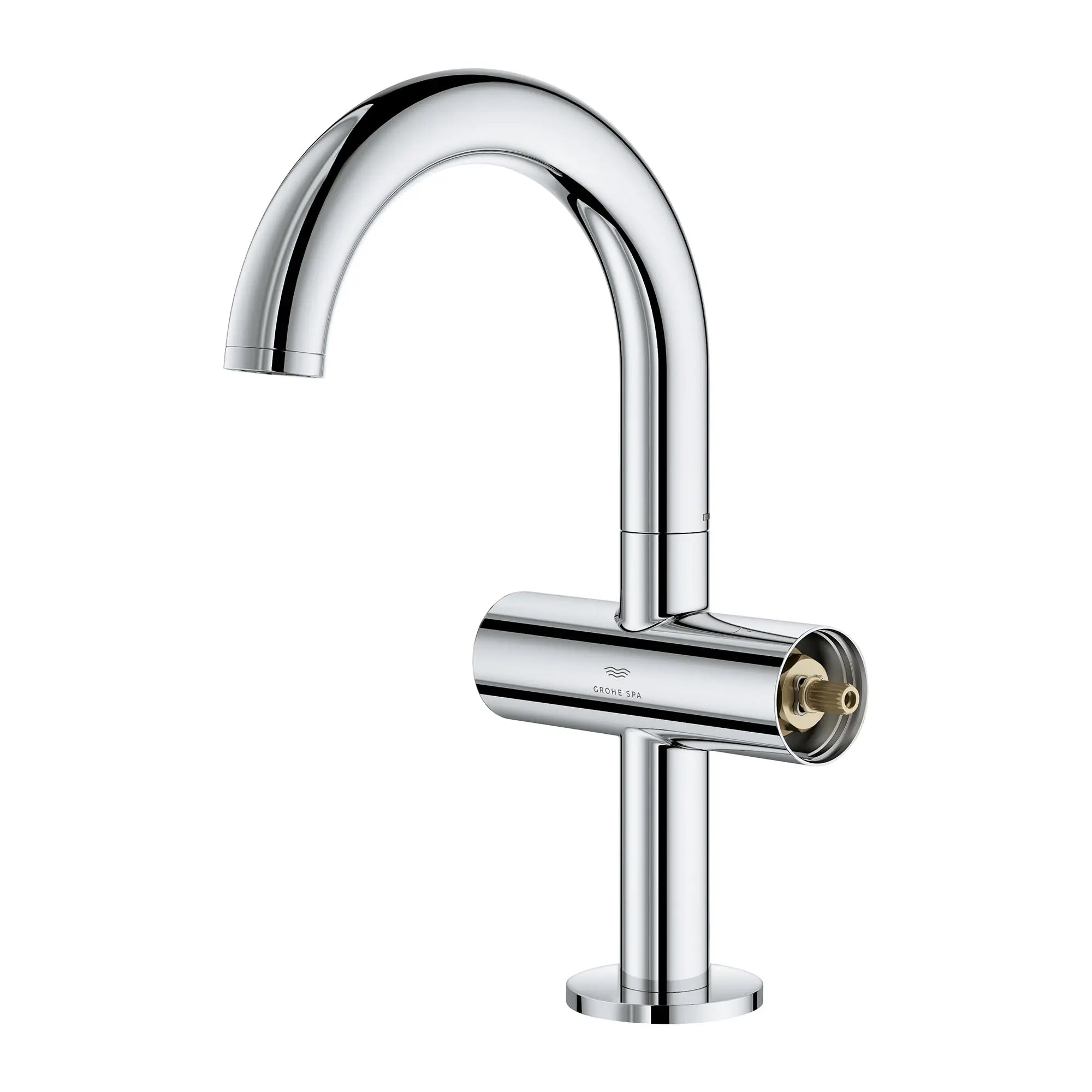 Robinet moyen monotrou à deux poignée pour salle de bain, 4,5 L/min (1,2 gpm) // CHROME STARLIGHT GROHE // 164464_Atrio_SiloLeft_21148000_001_Feb2023_0_CDNwebp.webp