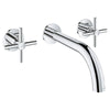 [20173003] 2-Handle Wall-Mount Faucet 1.2 GPM - GROHE StarLight Chrome