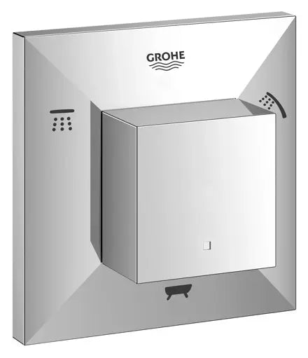 Allure Brilliant Garniture d’inverseur à 3 voies (pomme de douche/douchette/bec de bain) // CHROME STARLIGHT GROHE // 164551_19799000_0_CDNwebp.webp