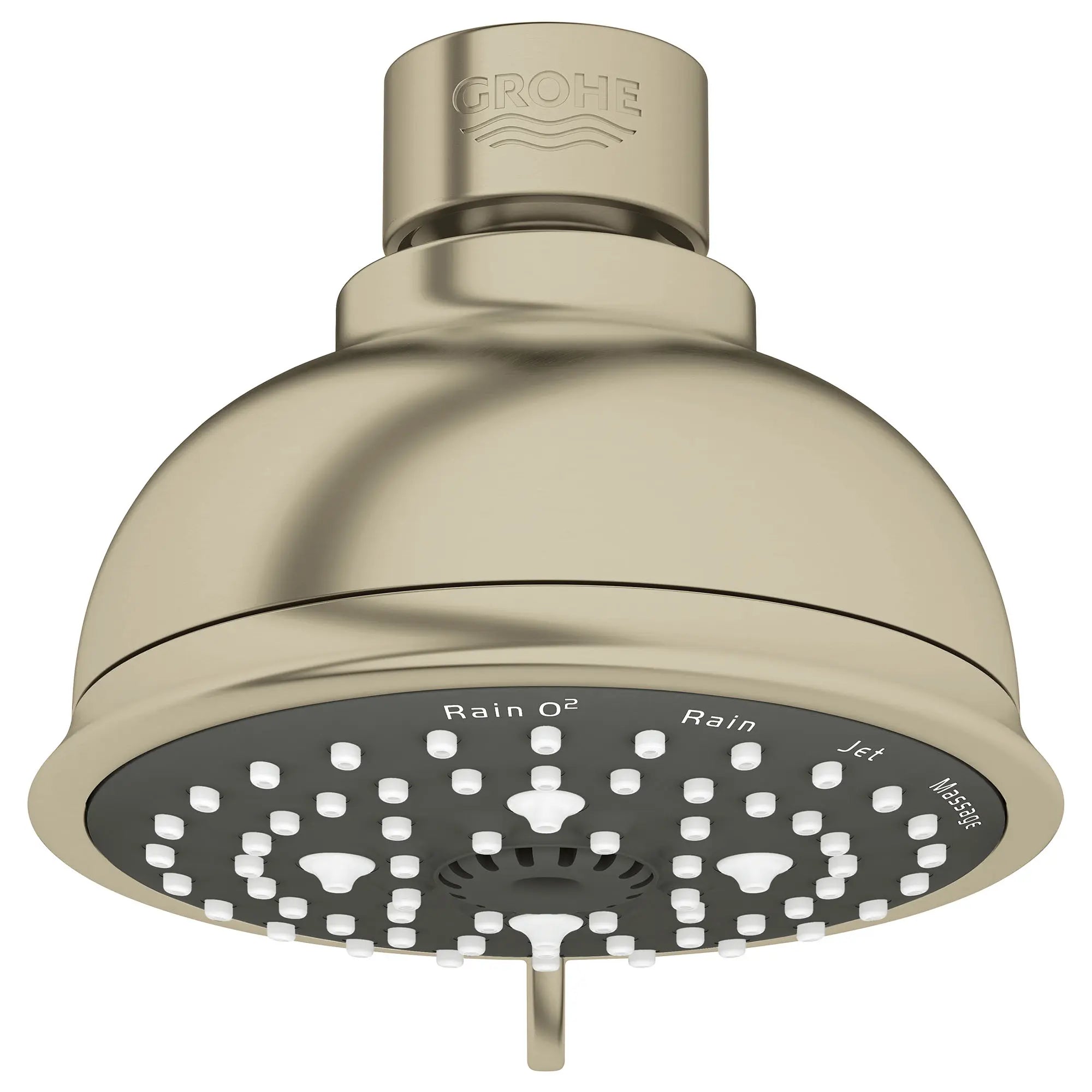 Tempesta Rustic 100 Pomme de douche - 4 jets d’aspersion // NICKEL BROSSÉ INFINITYFINISH // 164575_26045EN1_0_CDNwebp.webp