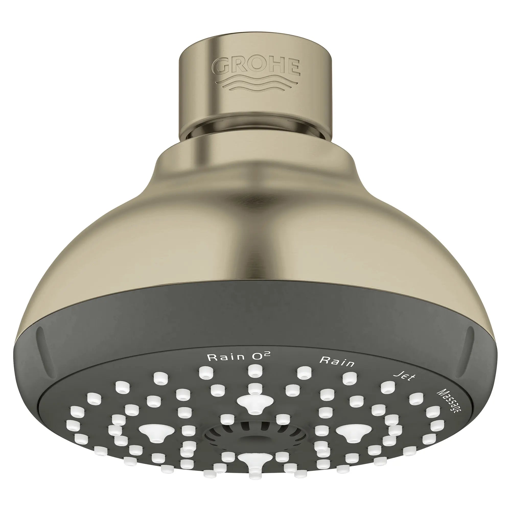 Pomme de douche Tempesta 100, 4 po - 4 jets, 6,6 L/min (1,75 gpm) // NICKEL BROSSÉ INFINITYFINISH // 164576_26044EN1_0_CDNwebp.webp