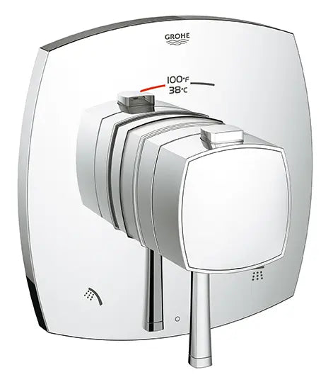 GrohFlex Grandera Garniture de valve thermostatique à fonction double avec module de contrôle // CHROME STARLIGHT GROHE // 164580_19947000_0_CDNwebp.webp