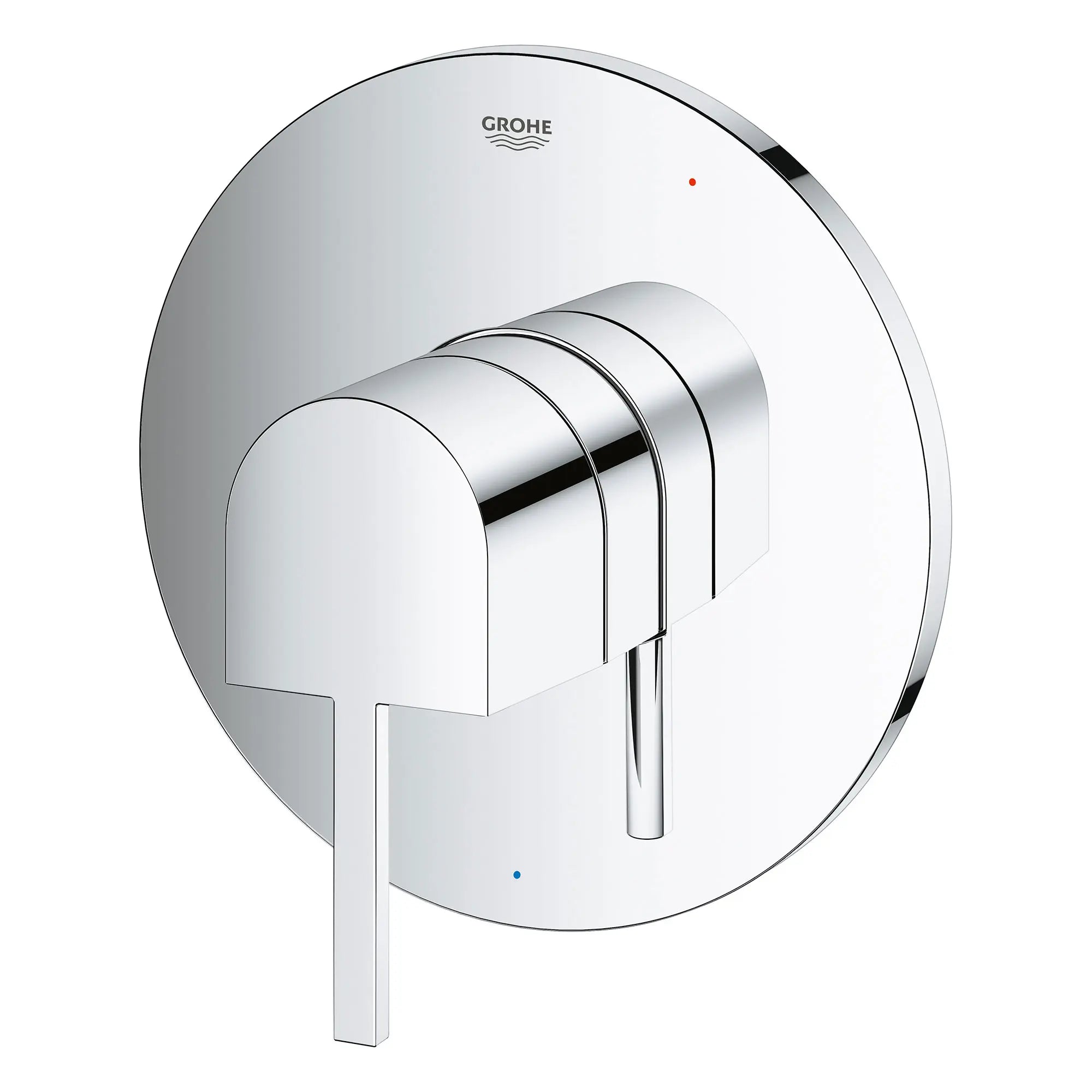 Plus Garniture d’obturateur régulateur de pression avec cartouche // CHROME STARLIGHT GROHE // 164610_29331003-Plus-Pressure-Balance-Valve-Trim-StarLight-Chrome-Silo-2_0_CDNwebp.webp