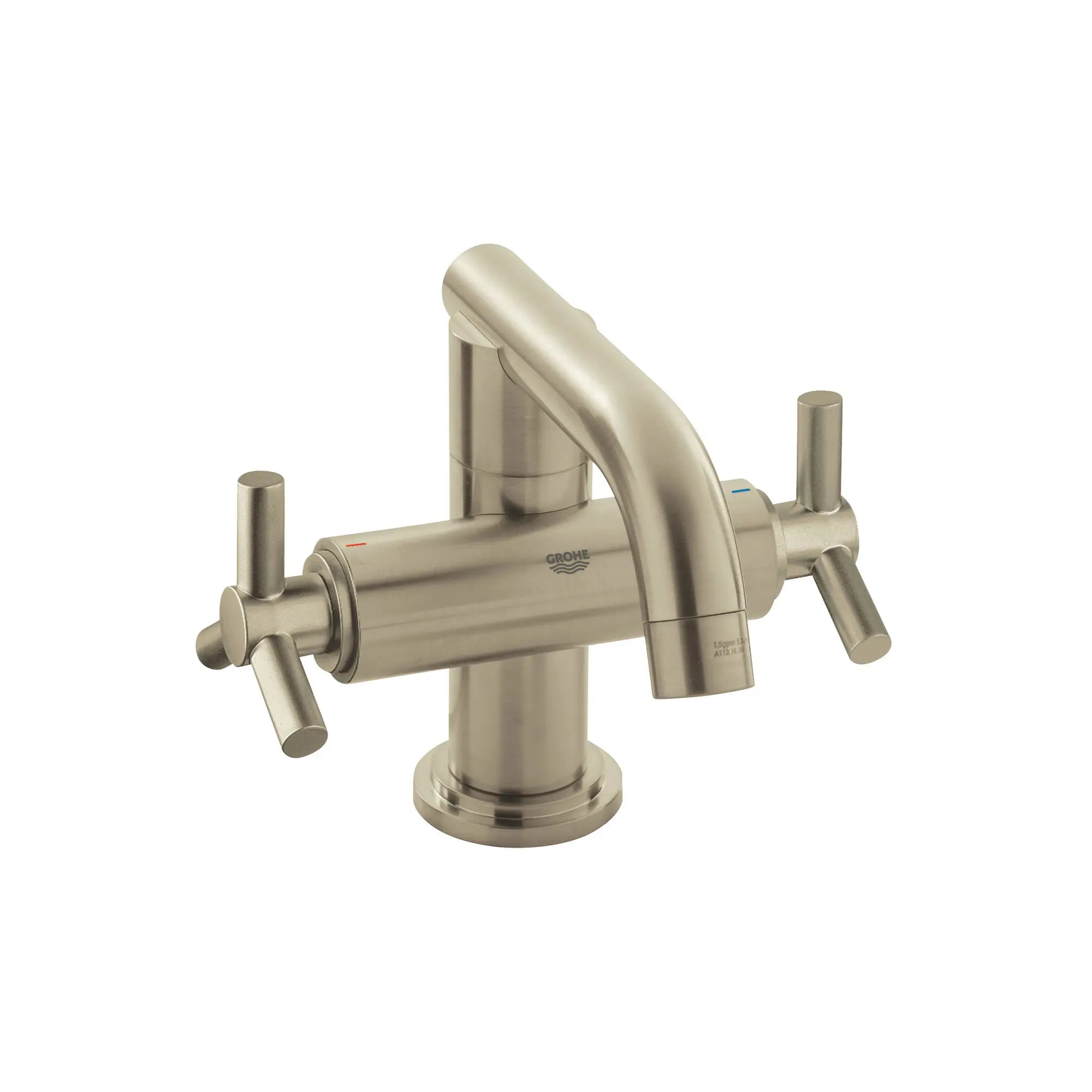 Robinet monotrou à bec bas // NICKEL BROSSÉ INFINITYFINISH // 164621_21031ENA-ATRIO-Single-Hole-Bathroom-Faucet-M-Size-Brushed-Nickel-Silo-2_0_CDNwebp.webp