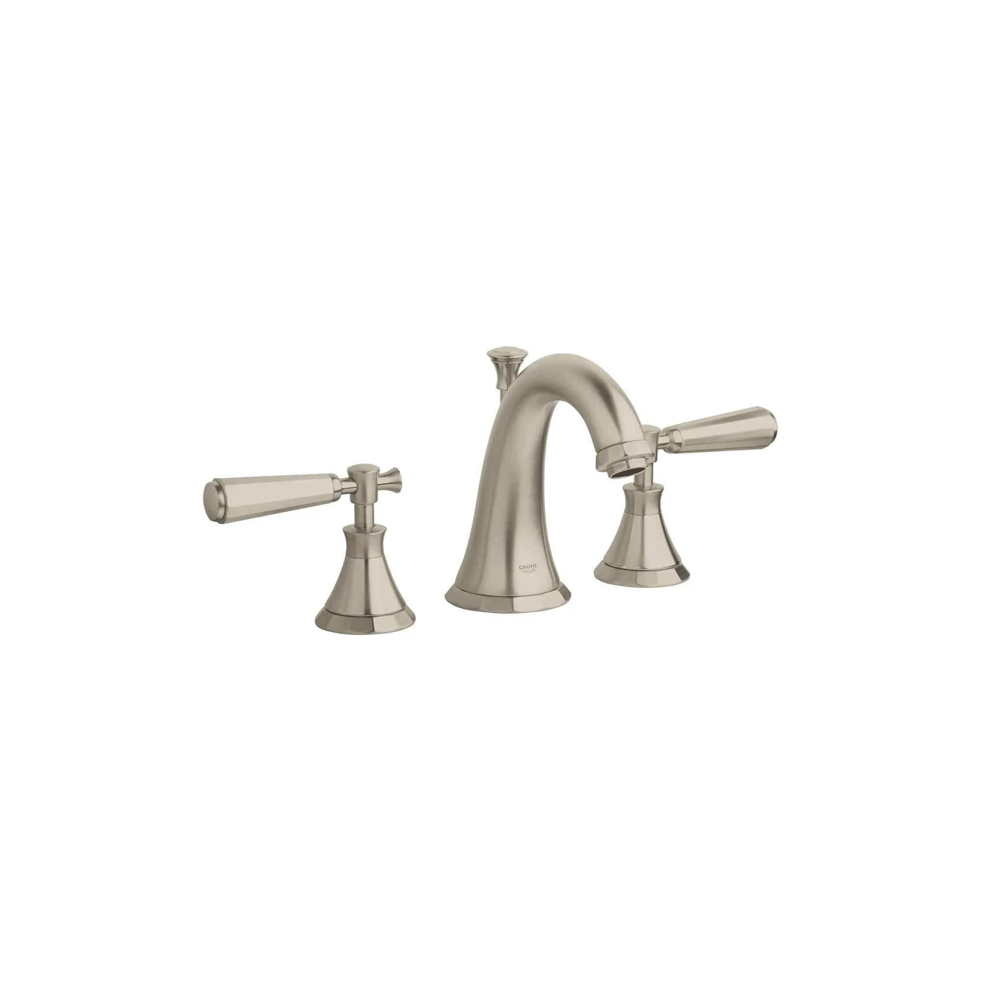 Robinetterie 3-trous pour lavabo // NICKEL BROSSÉ INFINITYFINISH // 164637_20124EN0-Kensington-8-in-Widespread-2-Handle-Bathrrom-Faucet-15-GPM-in-Brushed-Nickel-Silo-1_0_CDNwebp.webp