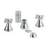 [24019BE0] 2-Handle Wideset Bidet Faucet - GROHE StarLight Chrome
