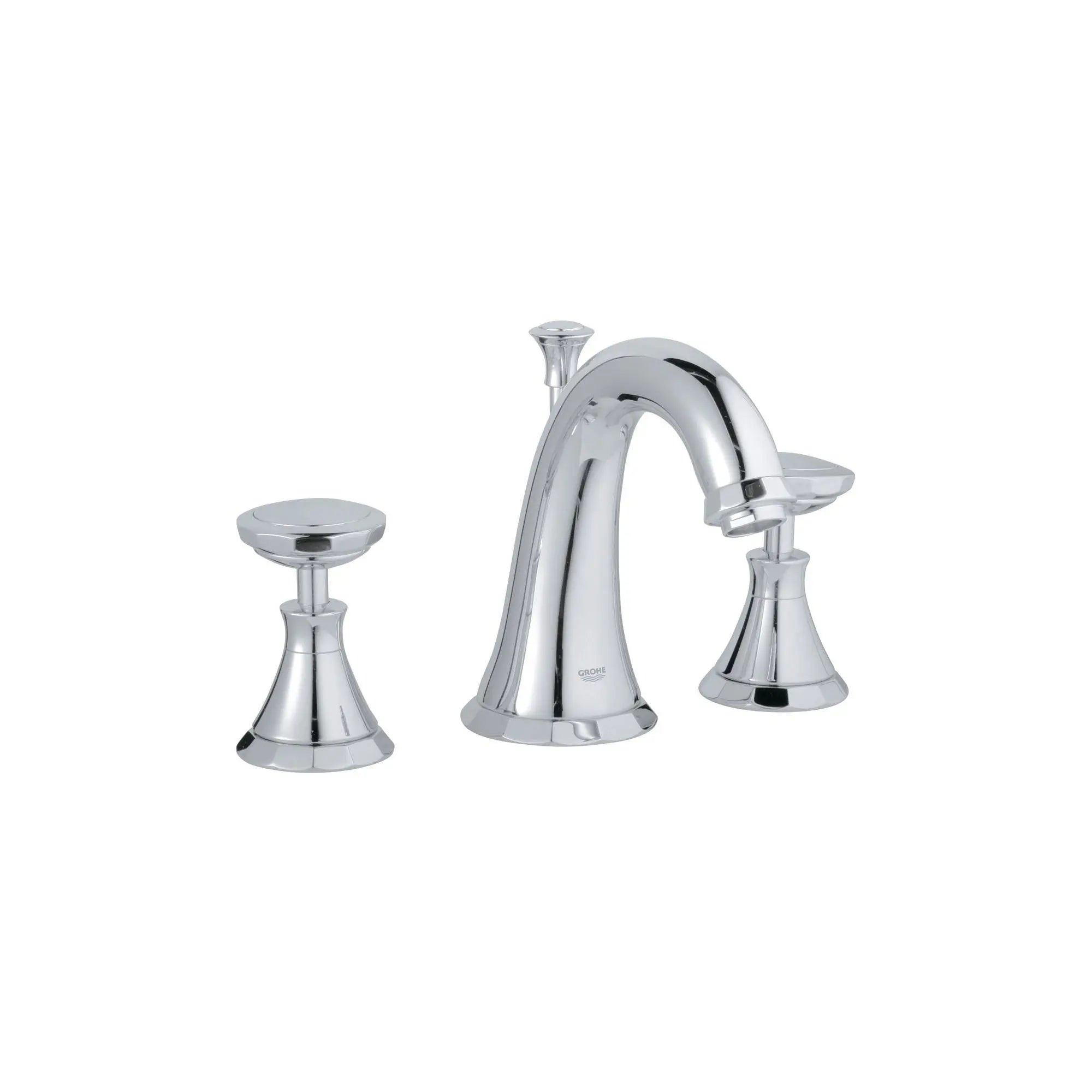 Robinetterie 3-trous pour lavabo // CHROME STARLIGHT GROHE // 164659_20124000-Kensington-8-in-Widespread-2-Handle-Bathrrom-Faucet-15-GPM-in-Chrome-Silo-2_0_CDNwebp.webp