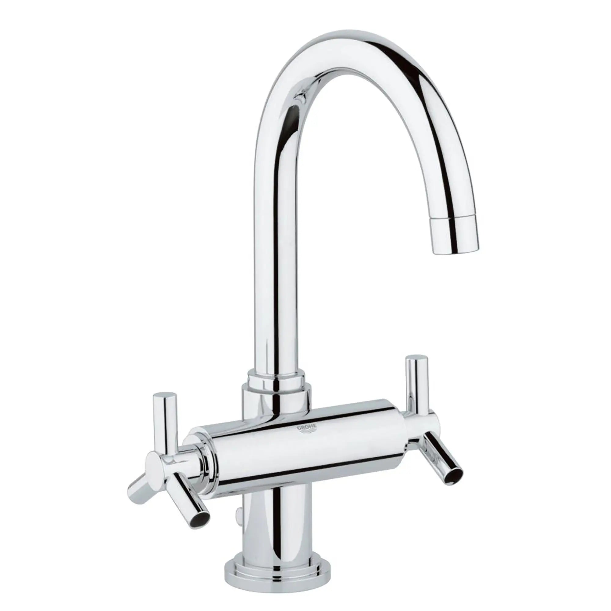 Robinetterie Lavabo monotrou 1/2"Taille L // CHROME STARLIGHT GROHE // 164669_21027000-Atrio-2-Handle-Single-Hole-High-Arc-Bathroom-Faucet-15-GPM-in-Chrome-Silo-3_0_CDNwebp.webp