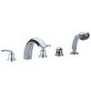 [25597000] Five-Hole Bathtub Faucet with Handshower - Brushed Nickel InfinityFinish